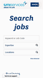 Mobile Screenshot of careers.uniservices.co.nz